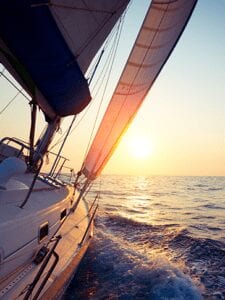 sailboat in the ocean