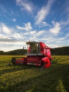Crop Harvester in a field