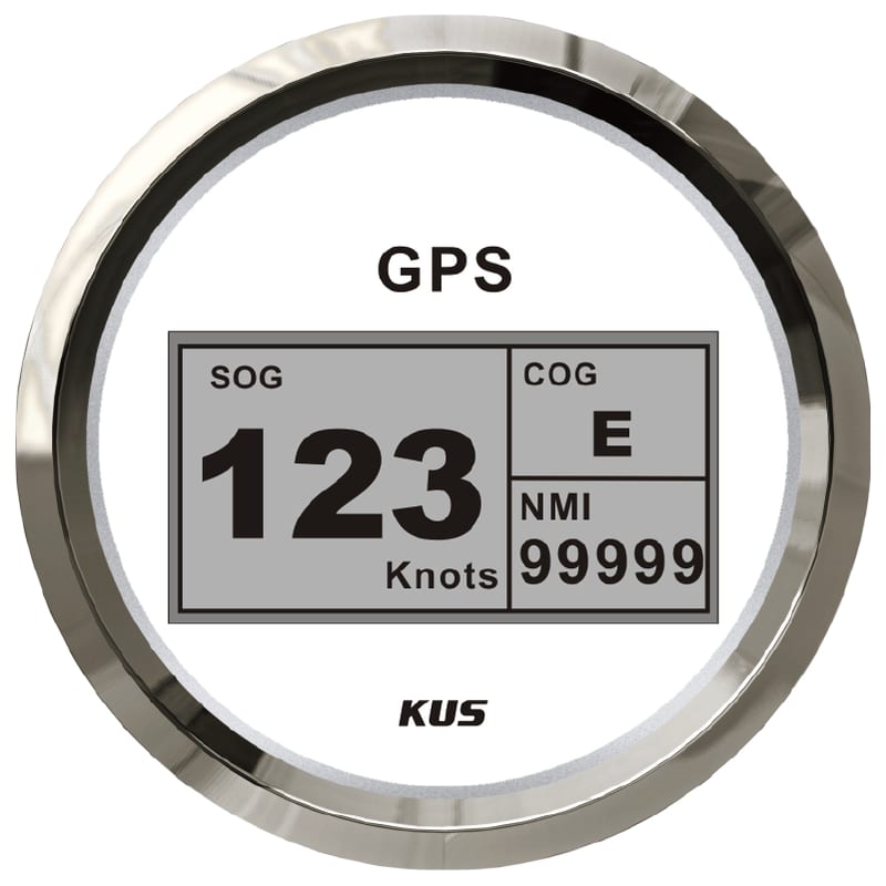 KUS GPS-Anzeige für Geschwindigkeit Speedometer mit Kompass 0-15Knoten KUS1019 