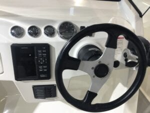 KUS Voltmeter & Fuel Gauge Alongside Tachometer & Garmin GPS