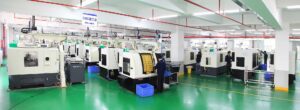 room with large machines and green room
