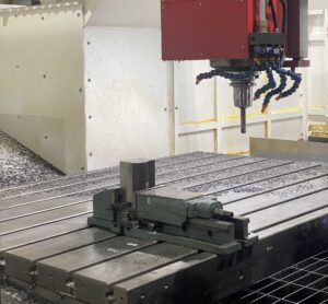 metal piece of equipment on a pallet