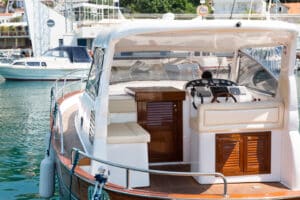 yacht with marine gauges